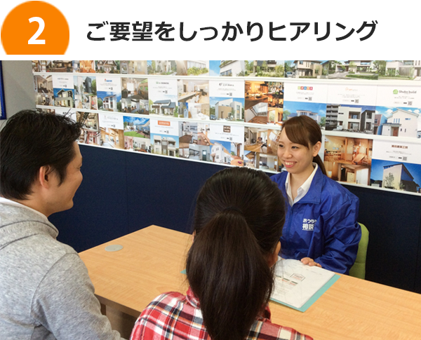 ご要望をしっかりヒアリング